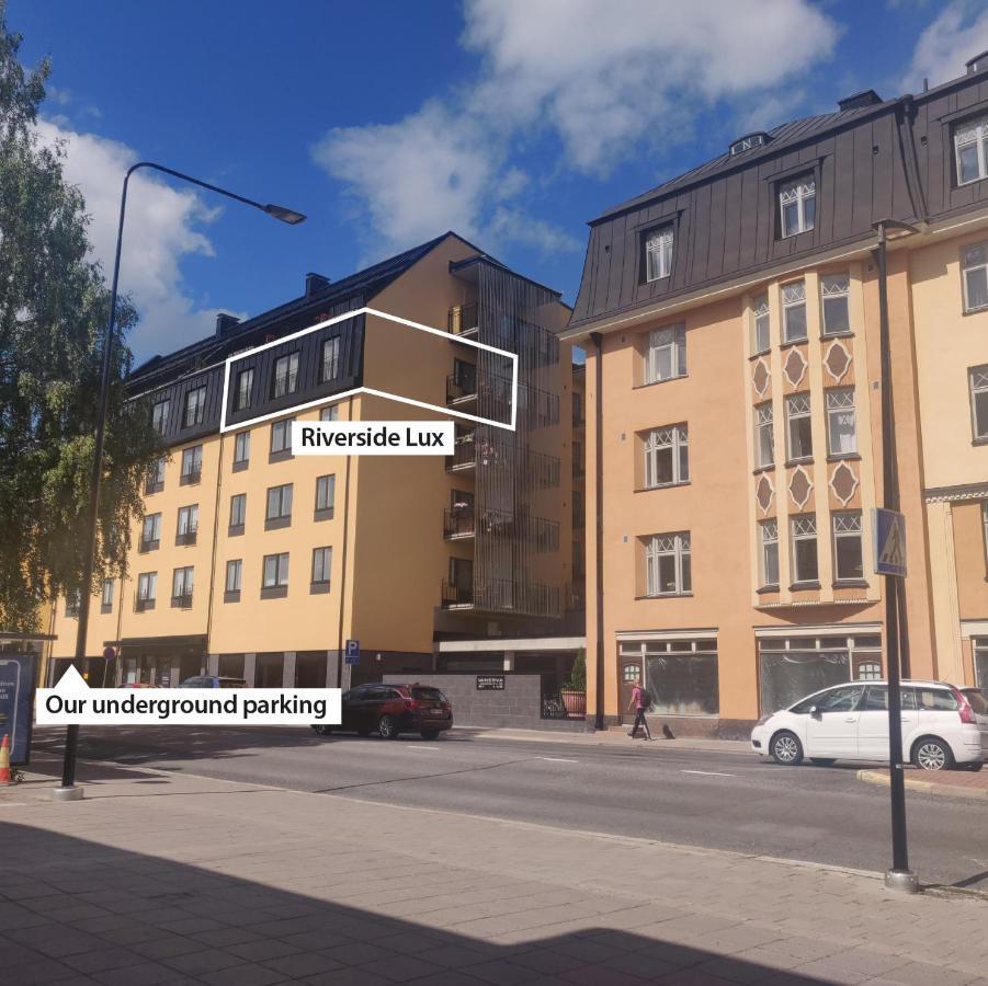 Riverside Lux With 2 Bedrooms, Car Park Garage And Sauna Turku Exterior foto